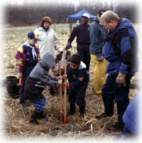 training volunteer children